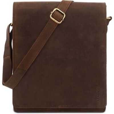 Bolsa de Couro LEABAGS - Vintage, 13 Polegadas Bolsa de Couro LEABAGS - Vintage, 13 Polegadas