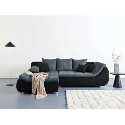 INOSIGN Imola - Mikrofaser Ecksofa, Schwarz, 271cm - Sofa INOSIGN Imola - Mikrofaser Ecksofa, Schwarz, 271cm - Sofa