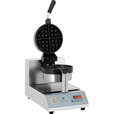 Royal Catering RCWM-1300-RE - Argent / Rouge - Gaufrier - Publicité Royal Catering RCWM-1300-RE - Argent / Rouge - Gaufrier - Publicité