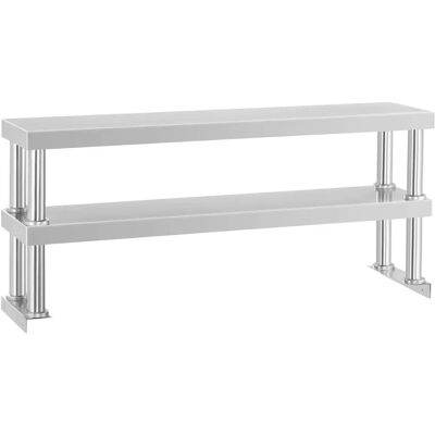 Estantería Royal Catering - 120 cm - Acero Inoxidable - Resistente y Duradera Estantería Royal Catering - 120 cm - Acero Inoxidable - Resistente y Duradera