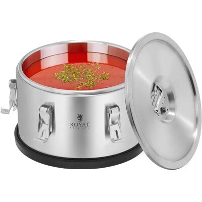 Royal Catering Isotermisk Behållare RCTP10 - 10L Rostfritt Stål Royal Catering Isotermisk Behållare RCTP10 - 10L Rostfritt Stål