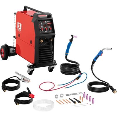 Stamos Germany Monikäyttöinen hitsauslaite - 300 A - 400 V - MIG/MAG, TIG, MMA, FCAW - Keltainen, Musta - Hitsauskone Stamos Germany Monikäyttöinen hitsauslaite - 300 A - 400 V - MIG/MAG, TIG, MMA, FCAW - Keltainen, Musta - Hitsauskone
