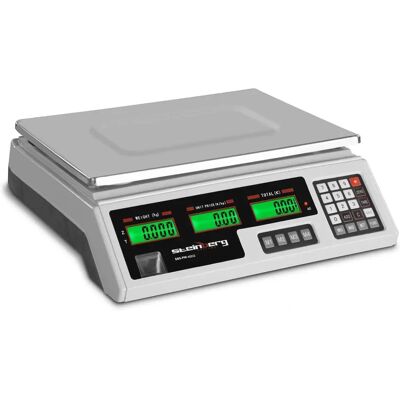 Escala de control Steinberg Systems - 40 kg / 2 g - 33.9 x 23.3 cm - 6 LCD SBS-PW-402CS Escala de control Steinberg Systems - 40 kg / 2 g - 33.9 x 23.3 cm - 6 LCD SBS-PW-402CS