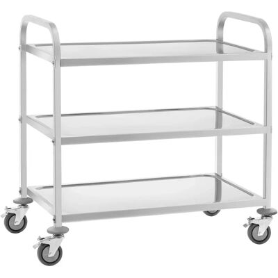 Royal Catering RCSW 3A Rostfri Serveringsvagn - 3 Hyllor Royal Catering RCSW 3A Rostfri Serveringsvagn - 3 Hyllor