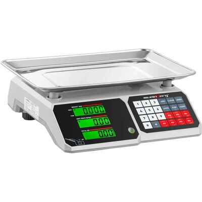 Steinberg Systems Prisberegningsvekt - 30 kg / 1 g - LCD SBS-PW-301CB Steinberg Systems Prisberegningsvekt - 30 kg / 1 g - LCD SBS-PW-301CB