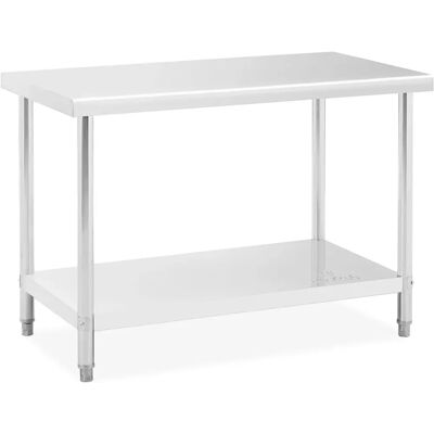 Tavolo Inox Royal Catering - 120 x 60 cm - Capacità 110 kg Tavolo Inox Royal Catering - 120 x 60 cm - Capacità 110 kg