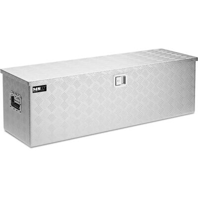 MSW Aluminiowa Skrzynka Narzędziowa - 124 x 38 x 38 cm - 150 L - Srebrna - Skrzynka narzędziowa MSW Aluminiowa Skrzynka Narzędziowa - 124 x 38 x 38 cm - 150 L - Srebrna - Skrzynka narzędziowa