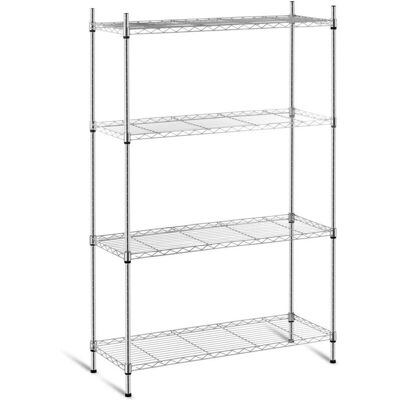 Scaffale in Metallo Royal Catering - Mensole Regolabili Cromate - Soluzione di Stoccaggio Scaffale in Metallo Royal Catering - Mensole Regolabili Cromate - Soluzione di Stoccaggio