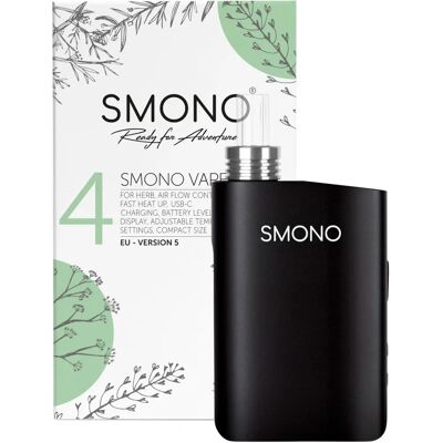 SMONO 4 Tragbarer Vaporizer - Einstellbare Temperatur - Leicht zu Reinigen SMONO 4 Tragbarer Vaporizer - Einstellbare Temperatur - Leicht zu Reinigen