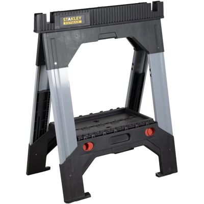 Stanley FatMax Telescopic Sawhorse - Twin Pack, 1150 kg Capacity Stanley FatMax Telescopic Sawhorse - Twin Pack, 1150 kg Capacity