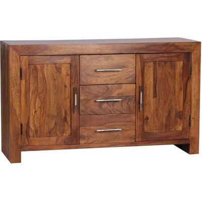 FineBuy Sheesham Sideboard 118cm - Massiv Holz - Natur Finish FineBuy Sheesham Sideboard 118cm - Massiv Holz - Natur Finish