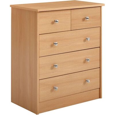 Wohnling Beuken 5-Lades Kast - Chest of Drawers Wohnling Beuken 5-Lades Kast - Chest of Drawers