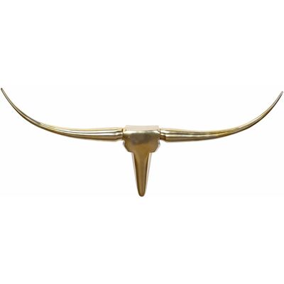 Wohnling Geweih Wanddeko - 100x6x40 cm - Gold - Modernes Aluminiumhorn Wohnling Geweih Wanddeko - 100x6x40 cm - Gold - Modernes Aluminiumhorn
