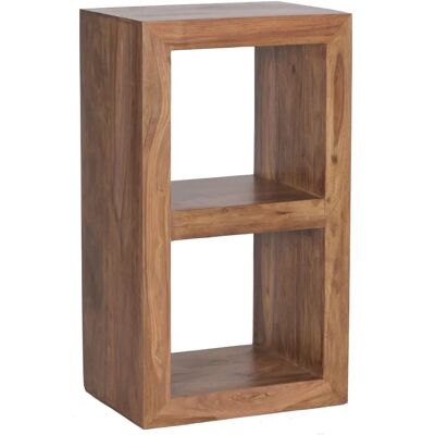 FineBuy Bois massif 88cm - Étagère, 2 niveaux - Produit naturel - Publicité FineBuy Bois massif 88cm - Étagère, 2 niveaux - Produit naturel - Publicité