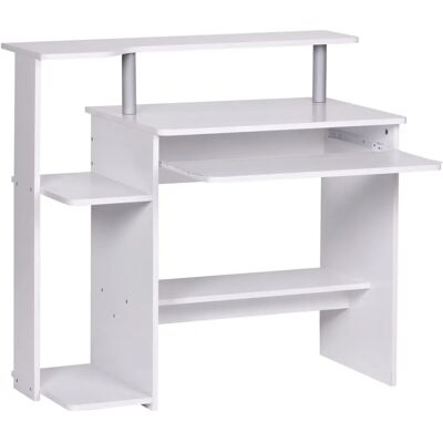 Bureau d'Ordinateur FineBuy - Moderne avec Rangement Compact - Publicité Bureau d'Ordinateur FineBuy - Moderne avec Rangement Compact - Publicité