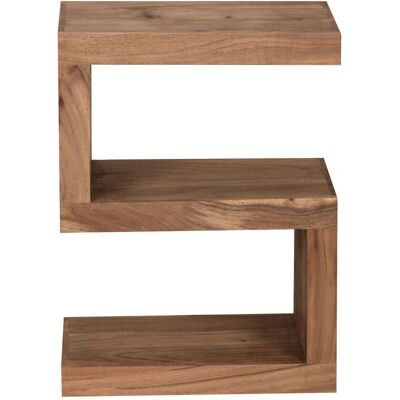 Table d'appoint Wohnling Mumbai - Bois massif d'acacia - Style campagne - Publicité Table d'appoint Wohnling Mumbai - Bois massif d'acacia - Style campagne - Publicité