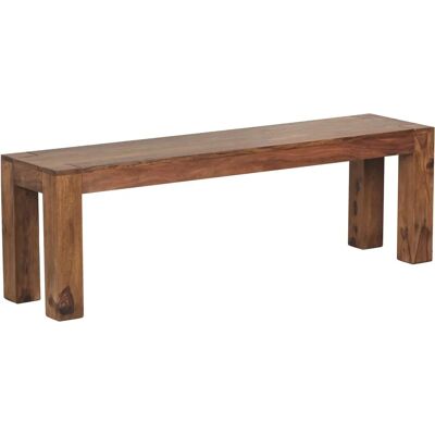 Banquette en sheesham - WOHNLING 140cm - Bois massif - Publicité Banquette en sheesham - WOHNLING 140cm - Bois massif - Publicité