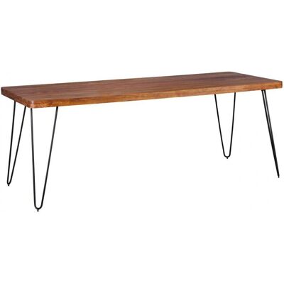 Eettafel Wohnling - Massief sheesham hout rechthoekig - Landhuisstijl Eettafel Wohnling - Massief sheesham hout rechthoekig - Landhuisstijl