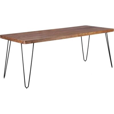 Eettafel Wohnling - Massief sheesham hout rechthoekig - Landhuisstijl Eettafel Wohnling - Massief sheesham hout rechthoekig - Landhuisstijl