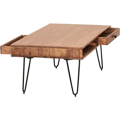 Wohnling Bagli - Tömör akácfa kávéasztal - 110cm széles - Modern design Wohnling Bagli - Tömör akácfa kávéasztal - 110cm széles - Modern design