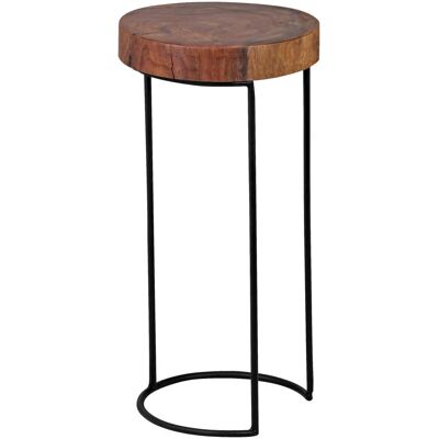 Wohnling Sheesham Bijzettafel - Boomstam-uitstraling Wohnling Sheesham Bijzettafel - Boomstam-uitstraling