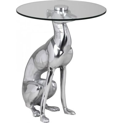 Skyport Design Skulptur - Silber Hund Aluminium Figur - Beistelltisch Dekoration Skyport Design Skulptur - Silber Hund Aluminium Figur - Beistelltisch Dekoration