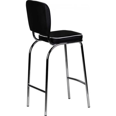 Sgabello da bar WOHNLING WL1.719 - Retrò anni 50 Nero Bianco Sgabello da bar WOHNLING WL1.719 - Retrò anni 50 Nero Bianco
