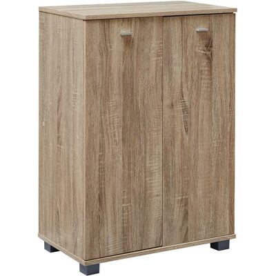 FineBuy Schuhschrank NIMES Modernes Holz 12 Paar Schuhe 4 Fächer 2 Türen - Schuhregal FineBuy Schuhschrank NIMES Modernes Holz 12 Paar Schuhe 4 Fächer 2 Türen - Schuhregal