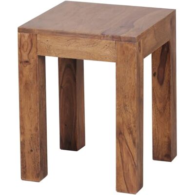 FineBuy Table d'Appoint en Bois Massif 35x35 cm - Design salon marron - Publicité FineBuy Table d'Appoint en Bois Massif 35x35 cm - Design salon marron - Publicité