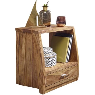 FineBuy - Sheesham Nocna Komoda - 45x53x40 cm - Nightstand FineBuy - Sheesham Nocna Komoda - 45x53x40 cm - Nightstand