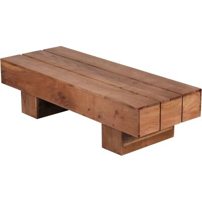 FineBuy Table Basse en Bois Massif 120x30x45 - Salon - Publicité FineBuy Table Basse en Bois Massif 120x30x45 - Salon - Publicité