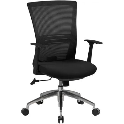 AMSTYLE Bürostuhl - Schwarz Netz, Stahlgestell, 8h Komfort AMSTYLE Bürostuhl - Schwarz Netz, Stahlgestell, 8h Komfort