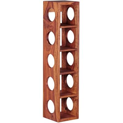 Wohnling Mumbai Massiv-Holz Weinregal - Wandmontage, 5 Flaschen Wohnling Mumbai Massiv-Holz Weinregal - Wandmontage, 5 Flaschen
