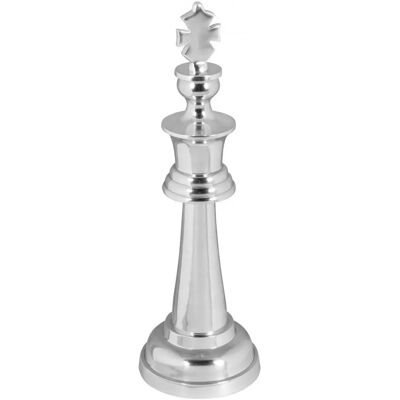 Wohnling Re di Scacchi in Alluminio - Scultura Moderna 70cm Wohnling Re di Scacchi in Alluminio - Scultura Moderna 70cm