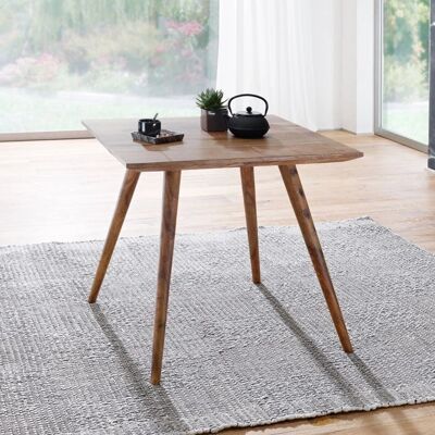 Wohnling Modell REPA - Rustik Sheesham Esstisch - 80x80 cm Wohnling Modell REPA - Rustik Sheesham Esstisch - 80x80 cm