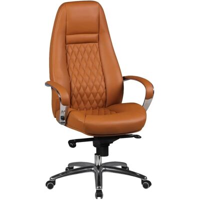 Krzesło Biurowe FineBuy Austin - Ergonomiczne Obrotowe z Skóry Krzesło Biurowe FineBuy Austin - Ergonomiczne Obrotowe z Skóry