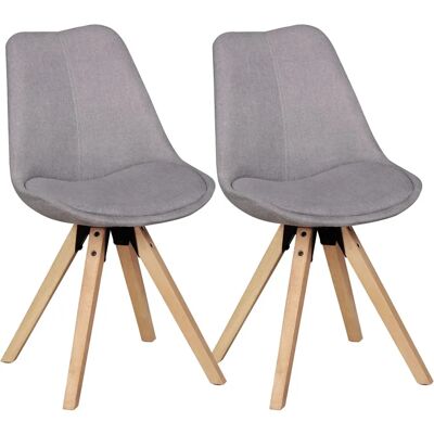 WOHNLING 2-delige Retro Eetkamerstoelen - Stoelen WOHNLING 2-delige Retro Eetkamerstoelen - Stoelen