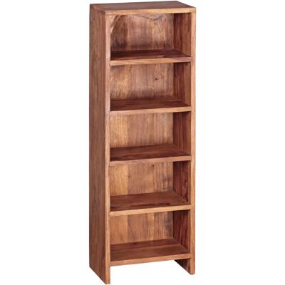 FineBuy Półka na CD z litego drewna 90cm - 5 przegródek FineBuy Półka na CD z litego drewna 90cm - 5 przegródek