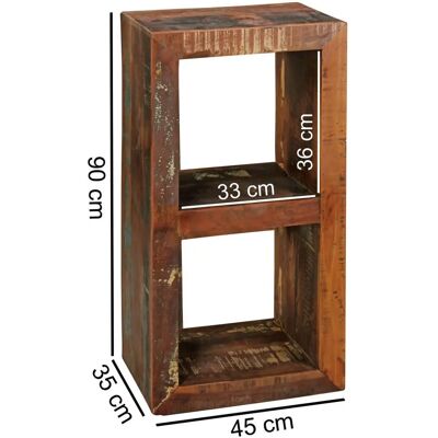 Libreria Wohnling Kalkutta - Legno massiccio, 2 ripiani, 45x35x90 cm - Libreria Libreria Wohnling Kalkutta - Legno massiccio, 2 ripiani, 45x35x90 cm - Libreria