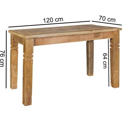 Wohnling étkezőasztal - Mangófa, barna, 120x70x76cm Wohnling étkezőasztal - Mangófa, barna, 120x70x76cm