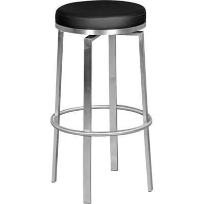 FineBuy Nowoczesne Czarny Taboret Barowy - Obrotowe 360° FineBuy Nowoczesne Czarny Taboret Barowy - Obrotowe 360°