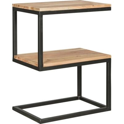 Tavolino AKOLA S-Form - Legno massiccio e metallo Tavolino AKOLA S-Form - Legno massiccio e metallo