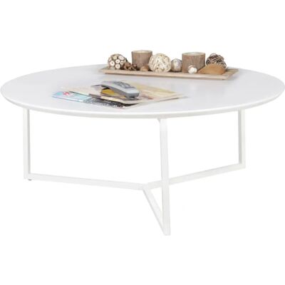 Wohnling Weiß Runder Couchtisch - Beistelltisch Wohnling Weiß Runder Couchtisch - Beistelltisch