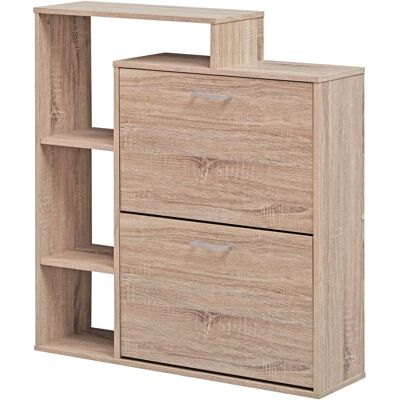 FineBuy Sonoma Schuhschrank Modell MASSA - 12 Paar Kapazität FineBuy Sonoma Schuhschrank Modell MASSA - 12 Paar Kapazität