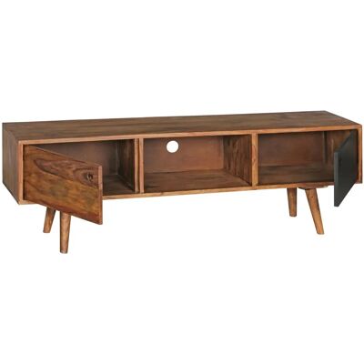 FineBuy Meuble TV en sheesham - Rustique 140cm - Meuble TV - Publicité FineBuy Meuble TV en sheesham - Rustique 140cm - Meuble TV - Publicité