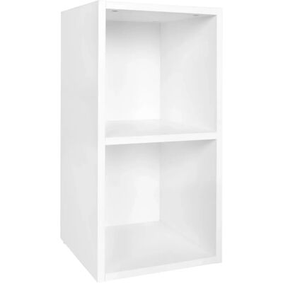Regał drewniany FineBuy 30x60x30 cm Nowoczesny Wąski Regał Ścienny 2 Przedziały - Regał Regał drewniany FineBuy 30x60x30 cm Nowoczesny Wąski Regał Ścienny 2 Przedziały - Regał
