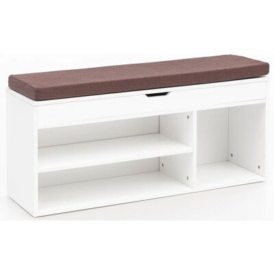 Wohnling WL5.345 Witte Schoenenkast met Planken - Schoenopslag Wohnling WL5.345 Witte Schoenenkast met Planken - Schoenopslag