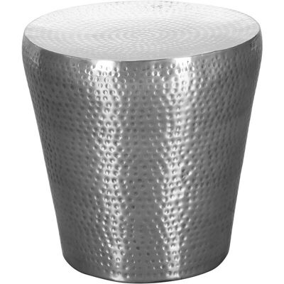 Tavolino laterale in alluminio argento 41x41x41 cm - Wohnling Tavolino laterale in alluminio argento 41x41x41 cm - Wohnling