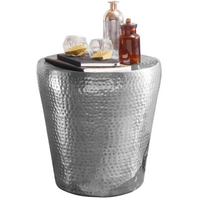Wohnling Silber Aluminium Beistelltisch 41x41x41 cm Wohnling Silber Aluminium Beistelltisch 41x41x41 cm