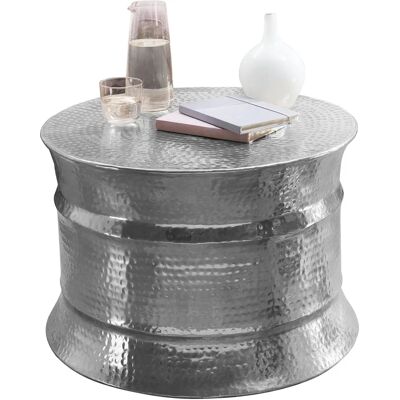 Wohnling alumínium kerek dohányzóasztal - 62x41x62cm, Ezüst Wohnling alumínium kerek dohányzóasztal - 62x41x62cm, Ezüst